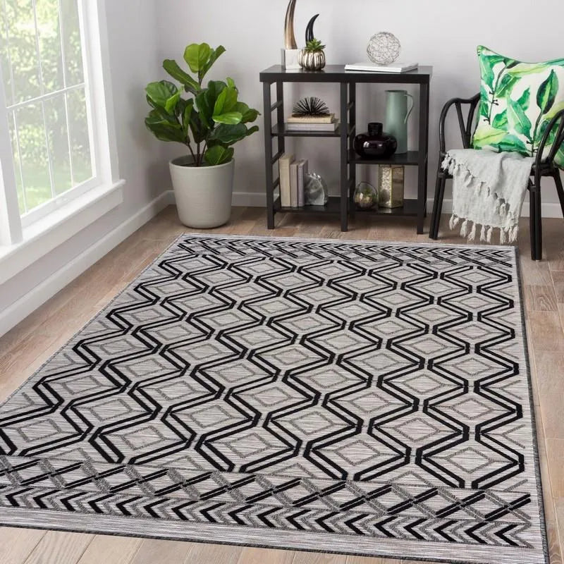 Retreat Lr81600 Black/Cream/Tan Rug - Rug & Home