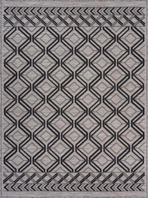 Retreat Lr81600 Black/Cream/Tan Rug - Rug & Home