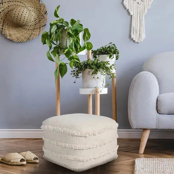 Revelation 34051BEI Beige Pouf