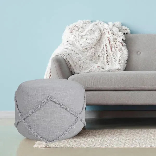 Revelation 34053GRY Grey Pouf