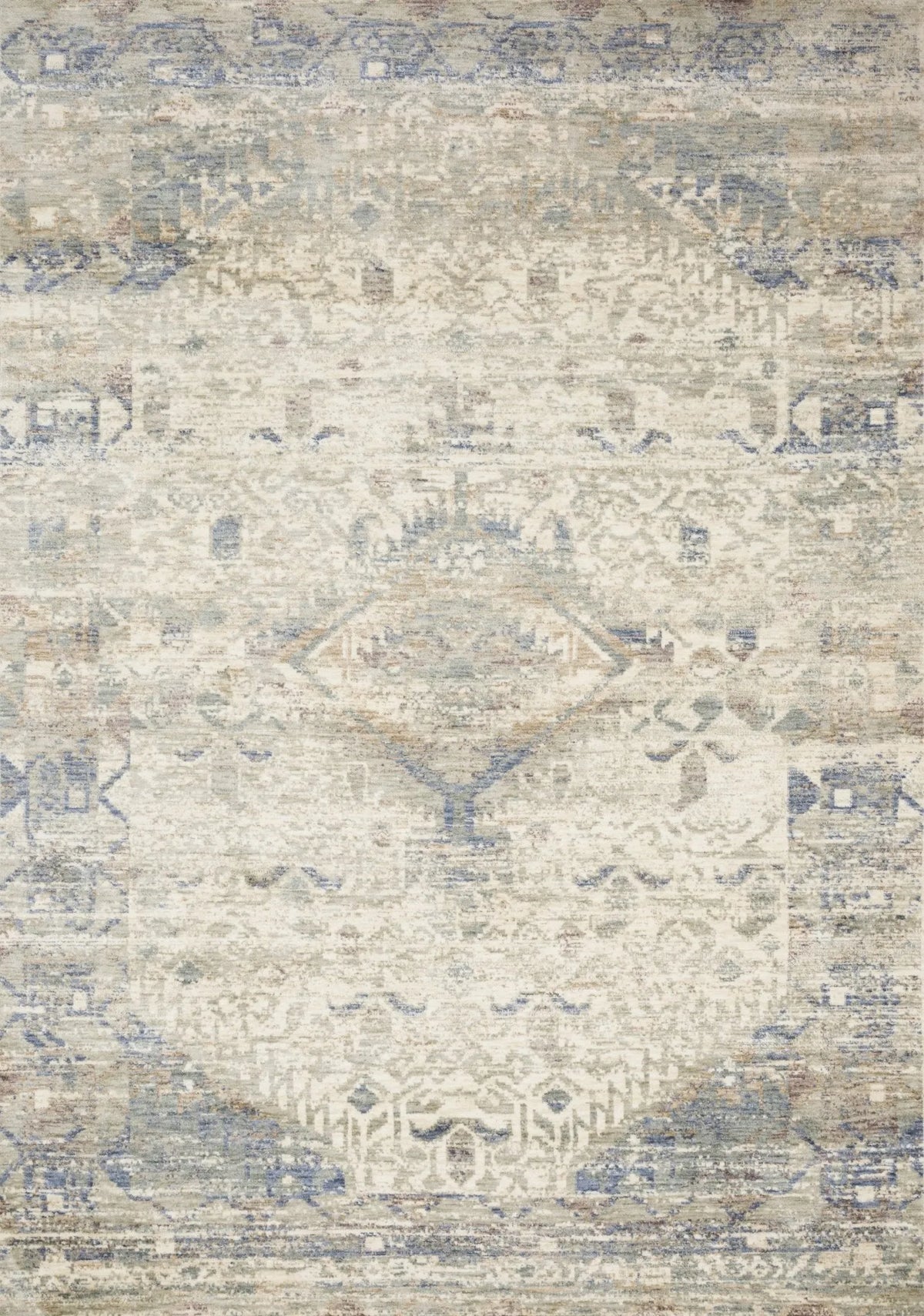 Revere REV 06 Ivory Blue Rug - Rug & Home