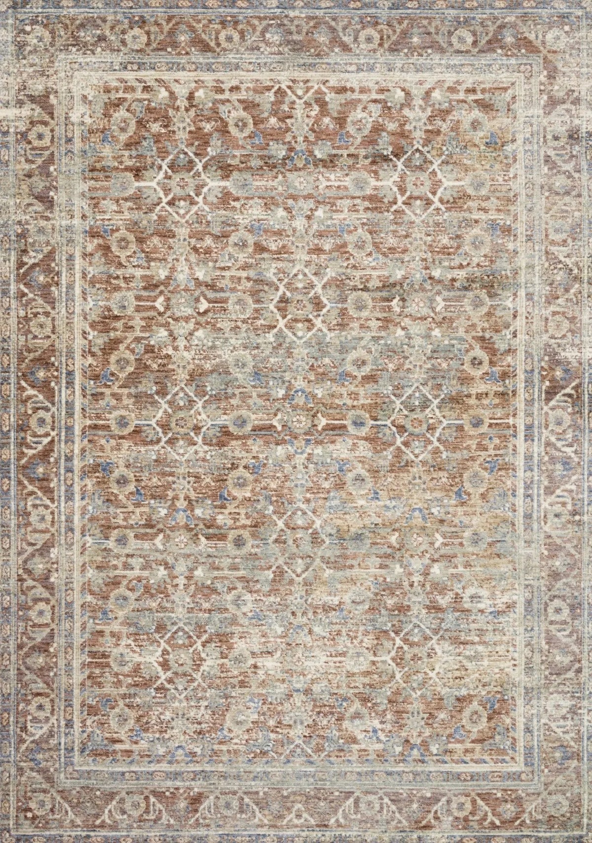 Revere REV 07 Terracotta Multi Rug - Rug & Home