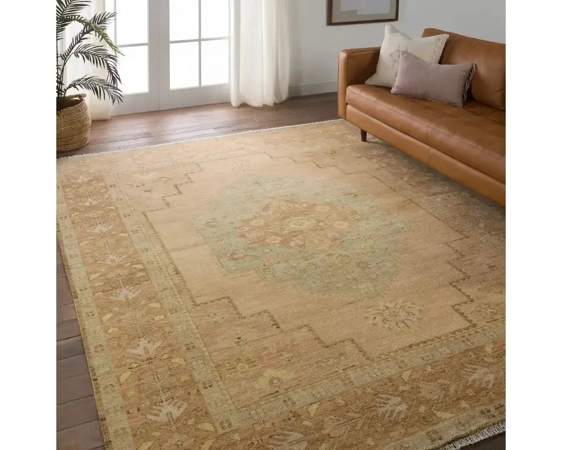 Reza REZ01 Beige/Sage Rug