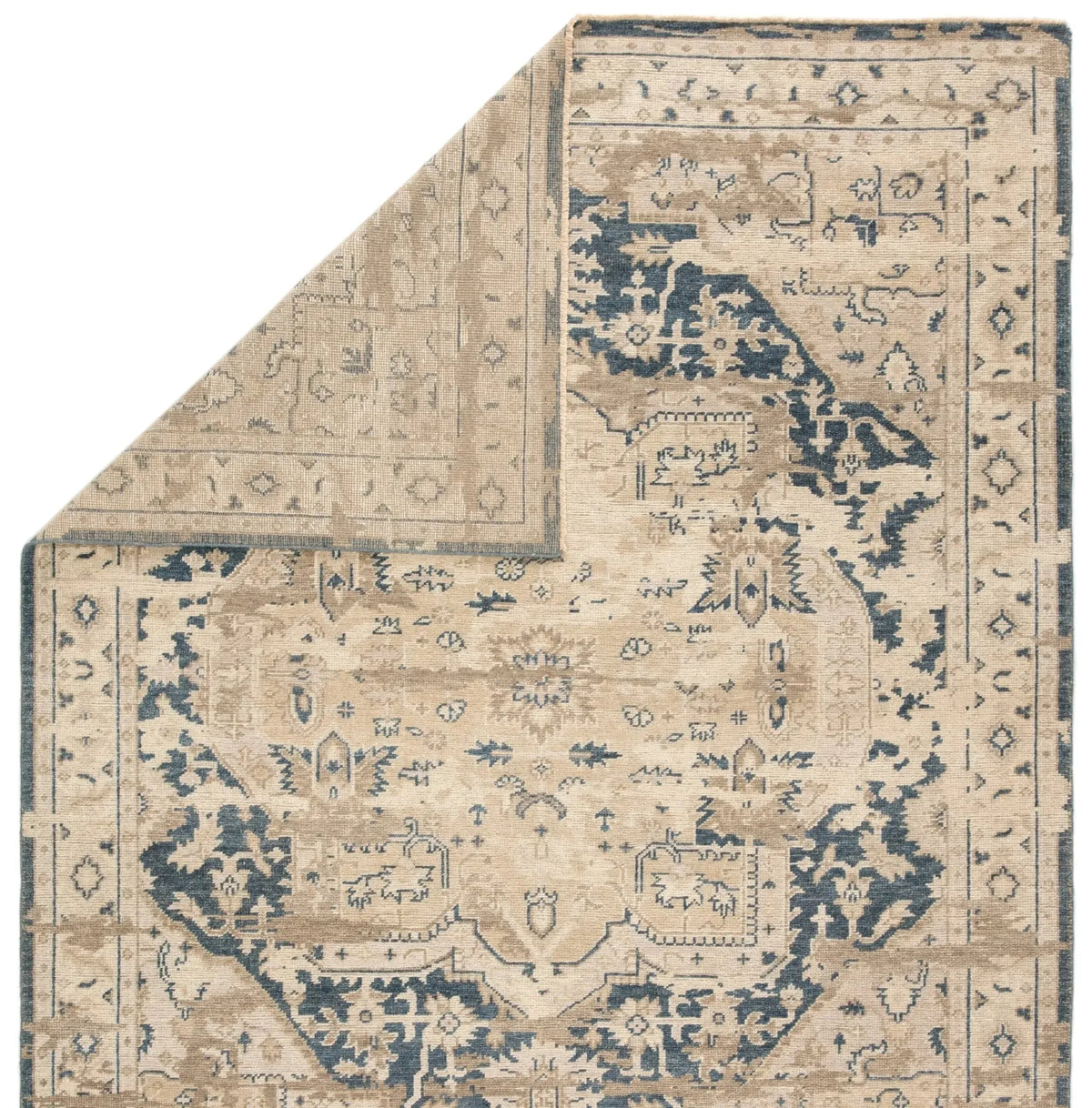 Rhapsody RHA01 Cadenza Beige/Dark Blue Rug