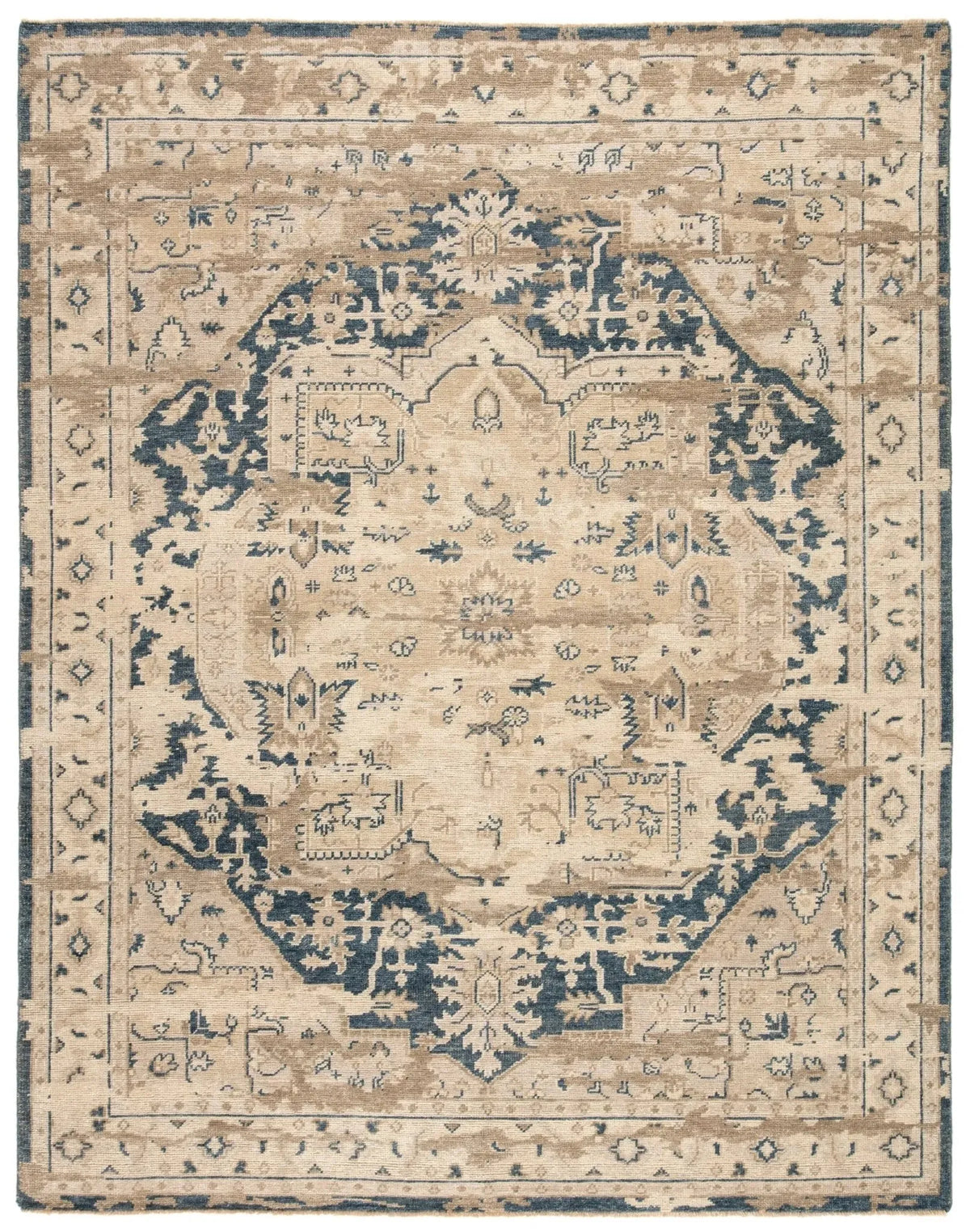 Rhapsody RHA01 Cadenza Beige/Dark Blue Rug