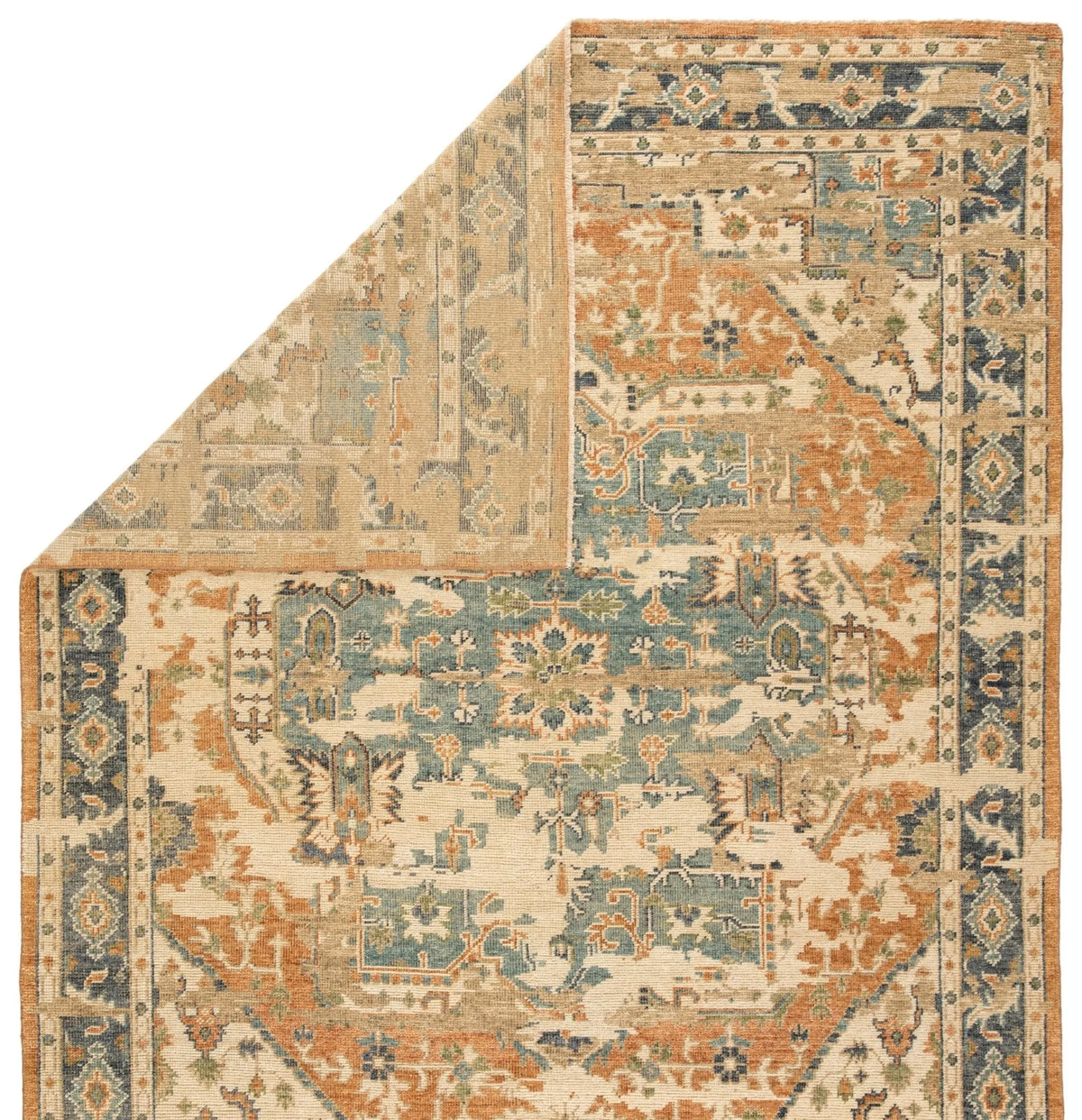 Rhapsody RHA02 Cadenza Orange/Blue Rug - Rug & Home