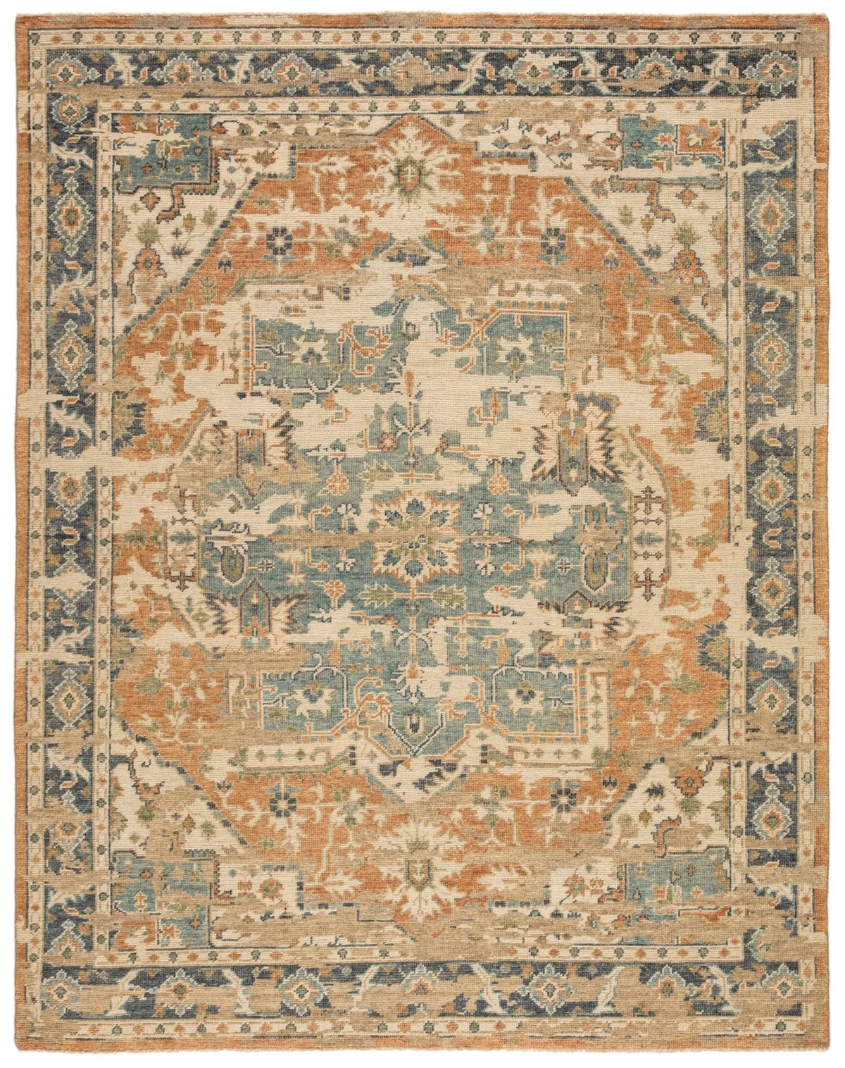 Rhapsody RHA02 Cadenza Orange/Blue Rug - Rug & Home