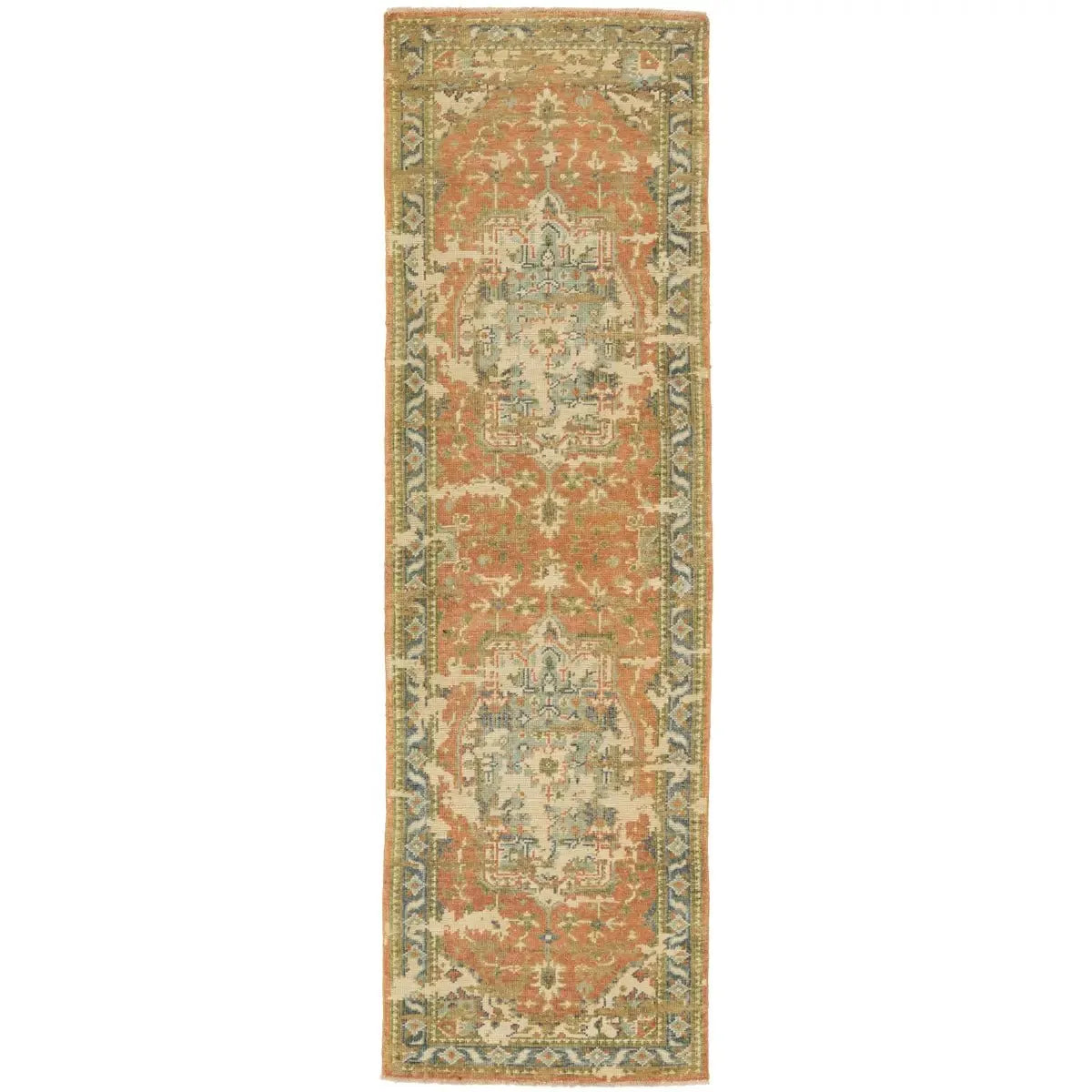 Rhapsody RHA02 Orange/Blue Rug - Rug & Home