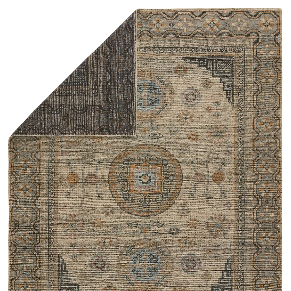 Rhapsody Rha05 Delpha Blue/Yellow Rug - Rug & Home