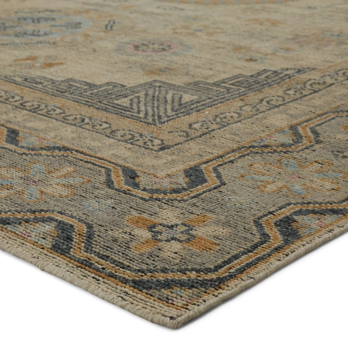 Rhapsody Rha05 Delpha Blue/Yellow Rug - Rug & Home