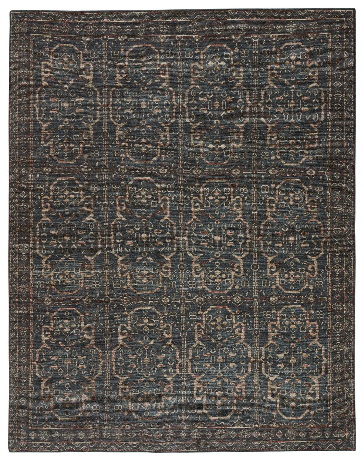 Rhapsody Rha06 Reynir Blue/Red Rug - Rug & Home