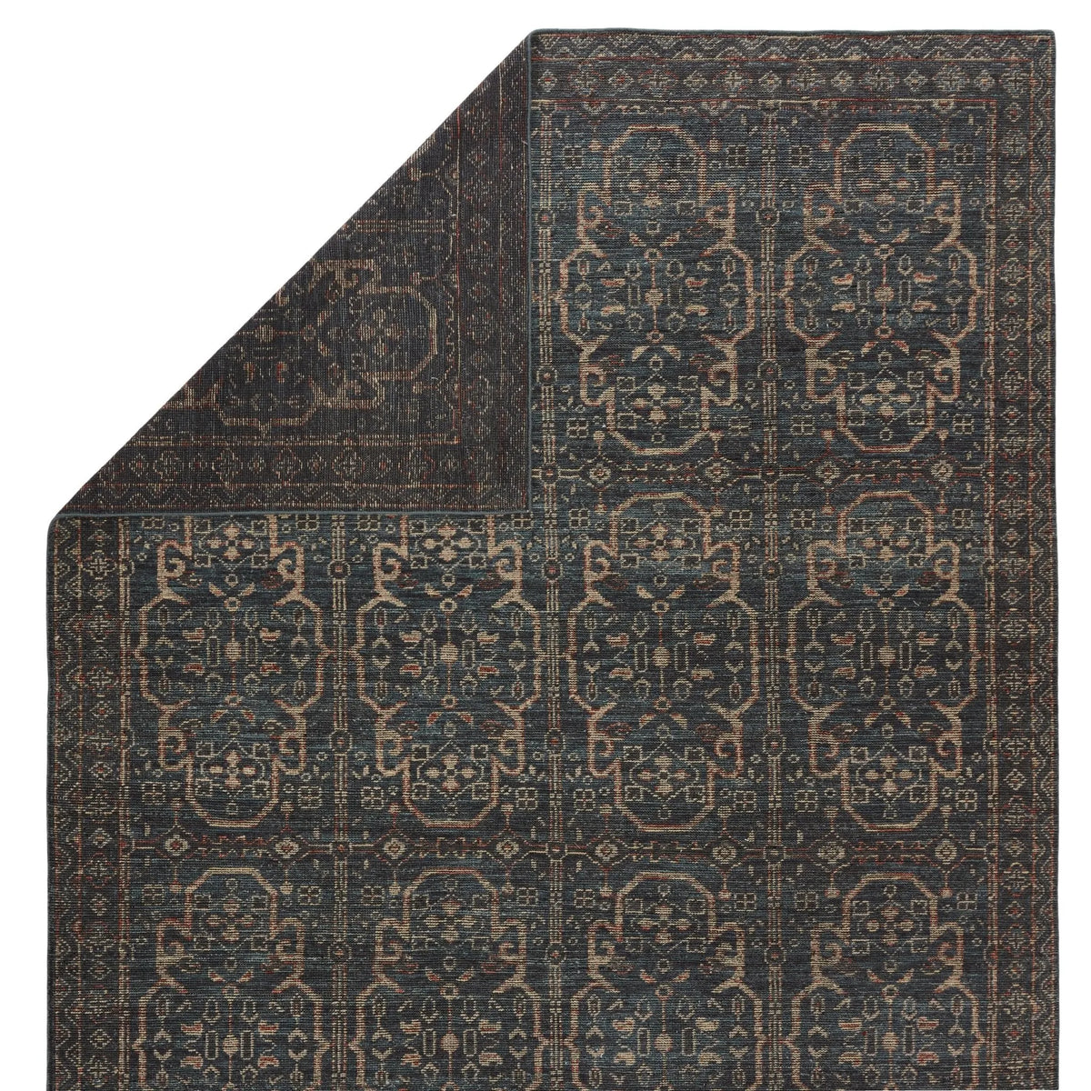 Rhapsody Rha06 Reynir Blue/Red Rug - Rug & Home