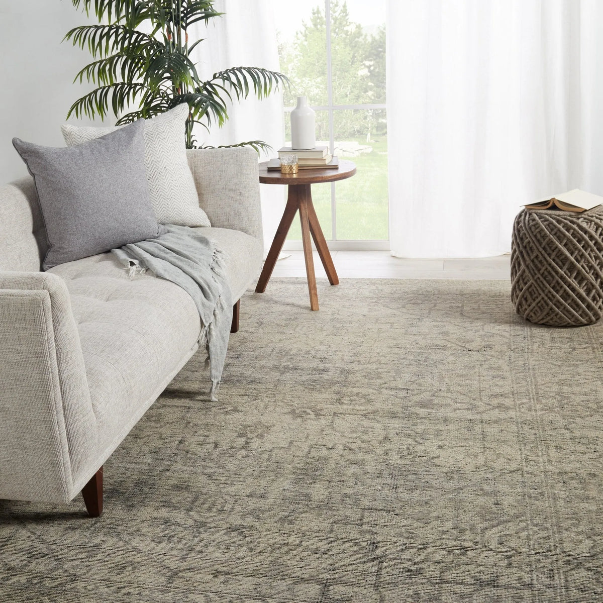 Rhapsody Rha08 Camber Gray/Cream Rug - Rug & Home