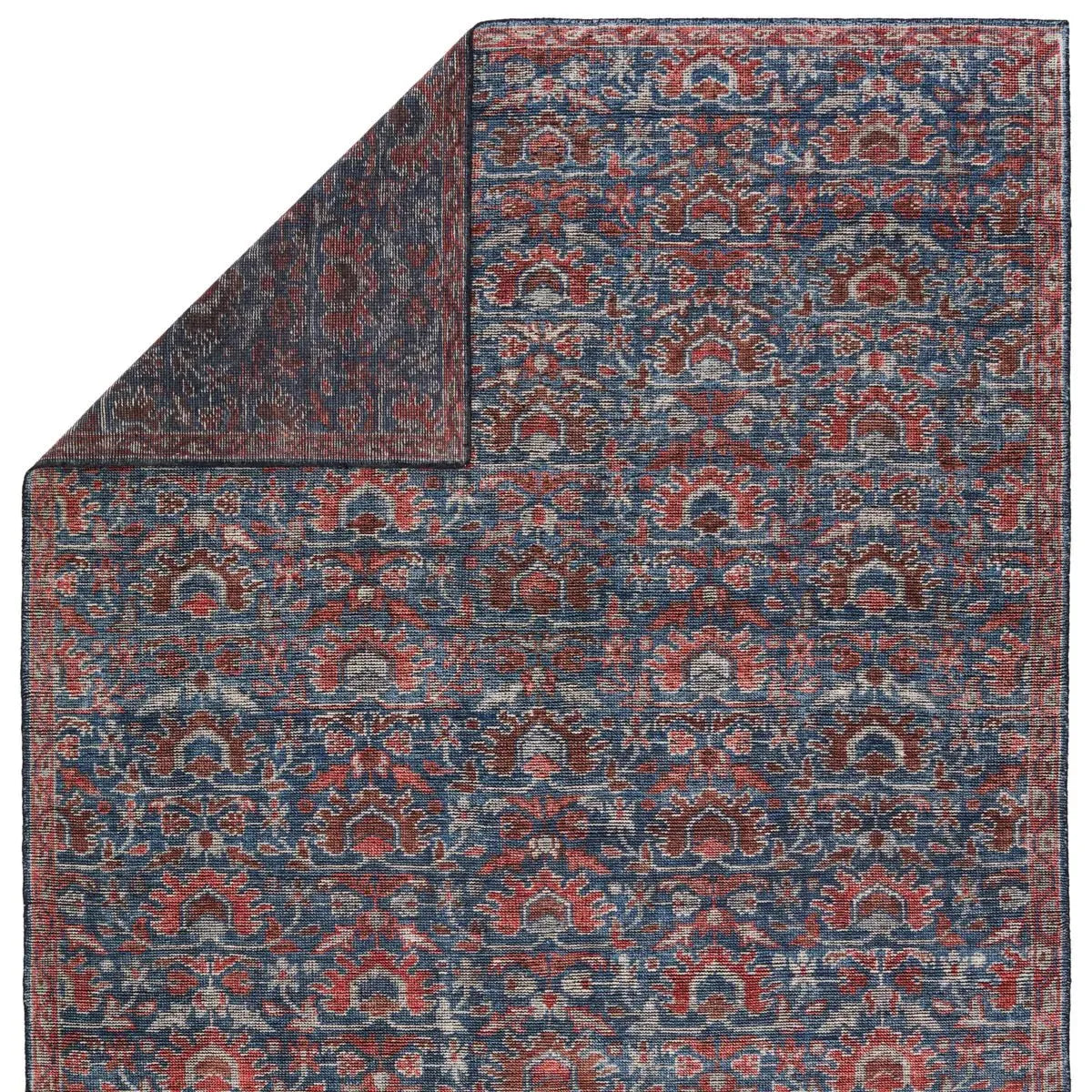 Rhapsody RHA10 Red/Blue Rug - Rug & Home