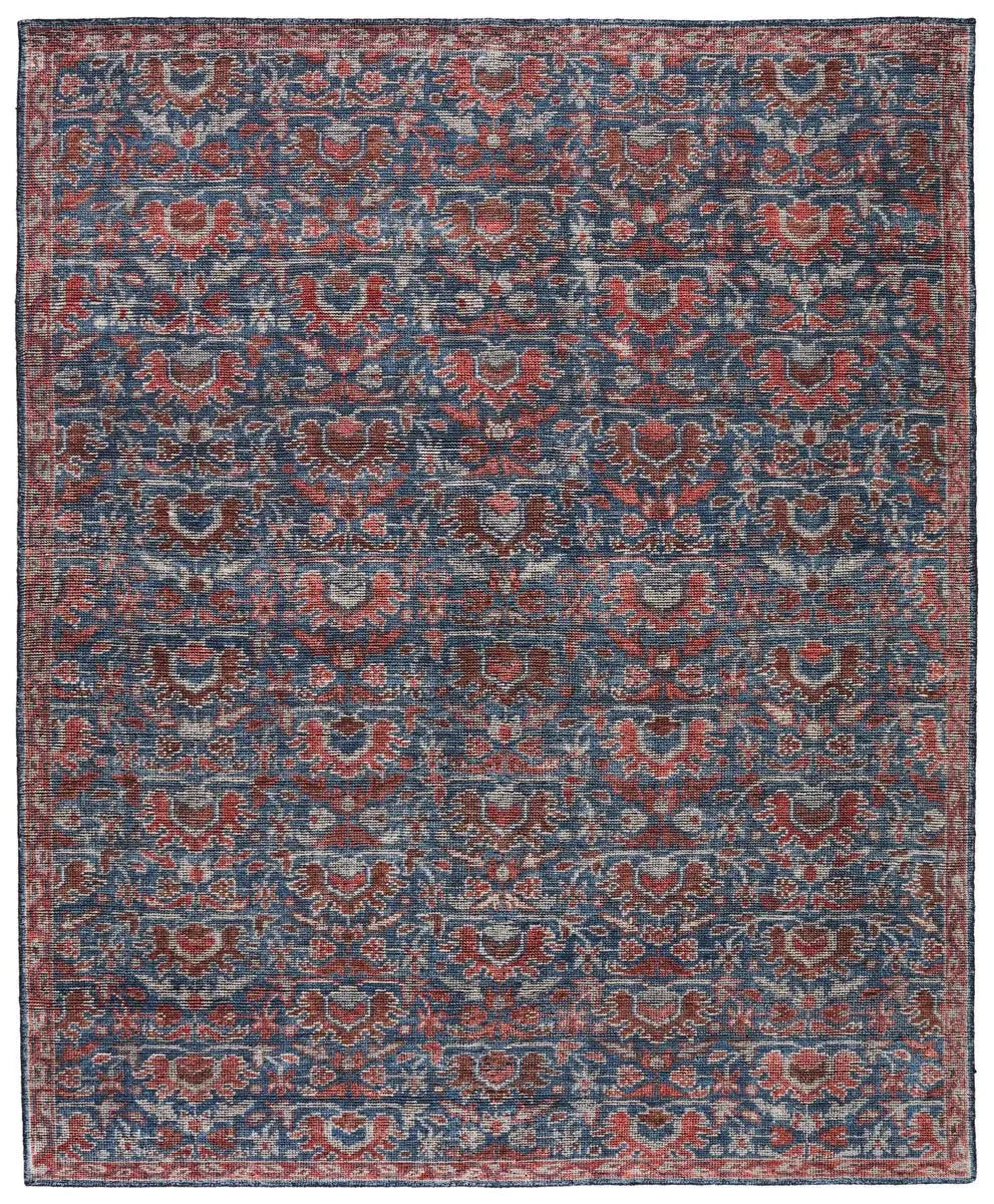 Rhapsody RHA10 Red/Blue Rug - Rug & Home