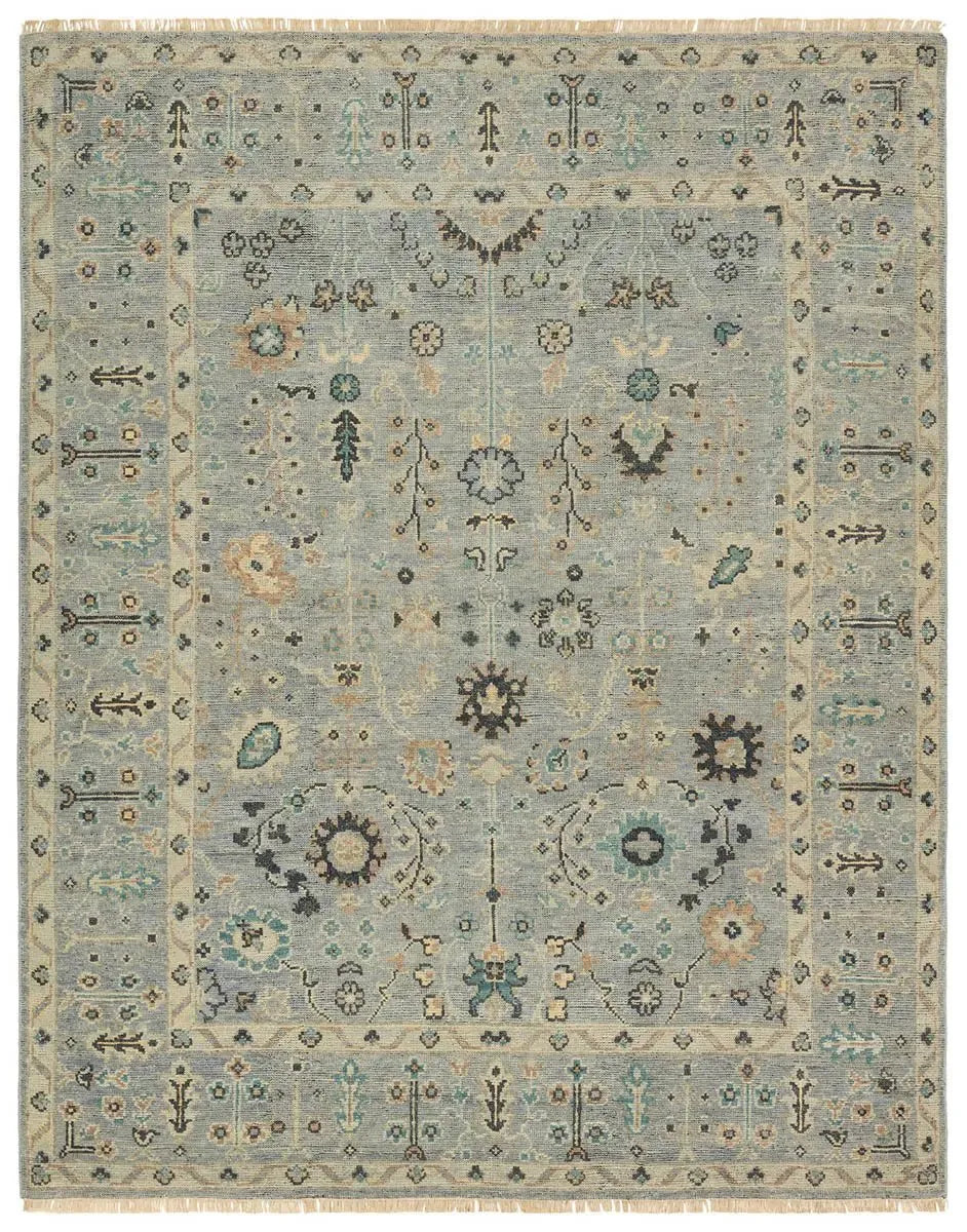 Rhapsody RHA11 Green/Cream Rug - Rug & Home