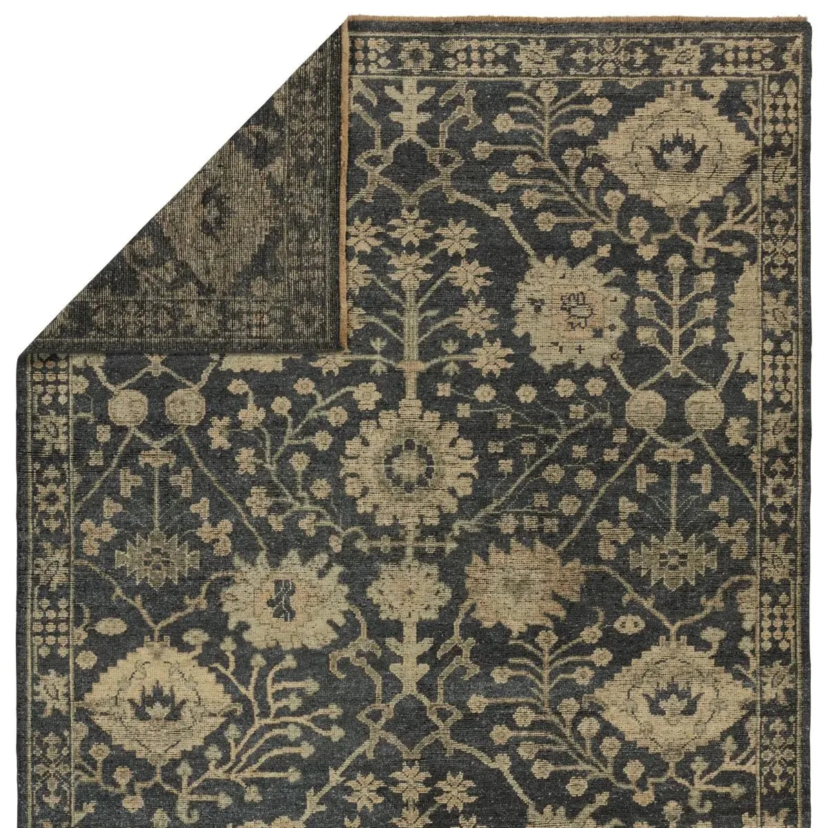 Rhapsody RHA14 Dark Grey/Khaki Rug - Rug & Home