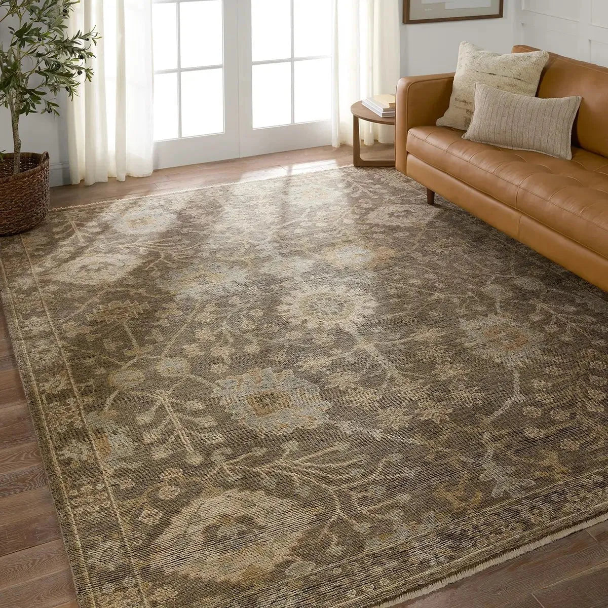 Rhapsody RHA16 Grey/Brown Rug - Rug & Home