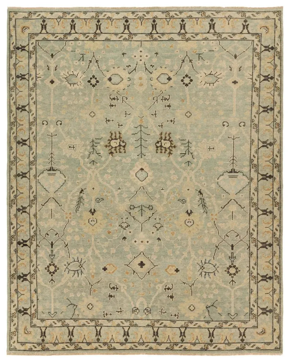 Rhapsody RHA19 Light Blue/Tan Rug - Rug & Home