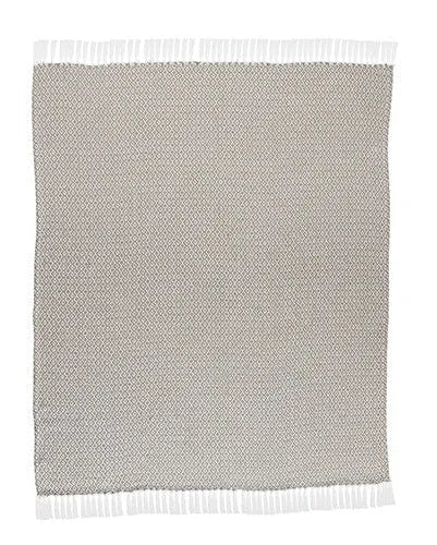 Rhombus 80180BEW Beige/White Throw Blanket - Rug & Home