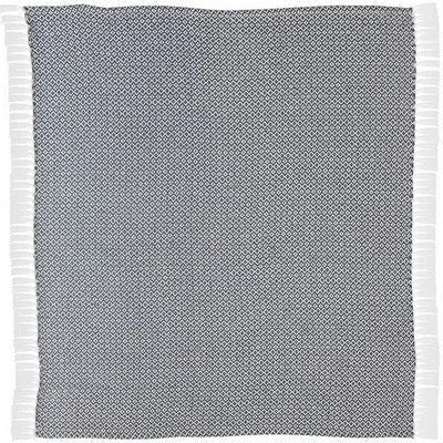 Rhombus 80180BUW Blue/White Throw Blanket - Rug & Home