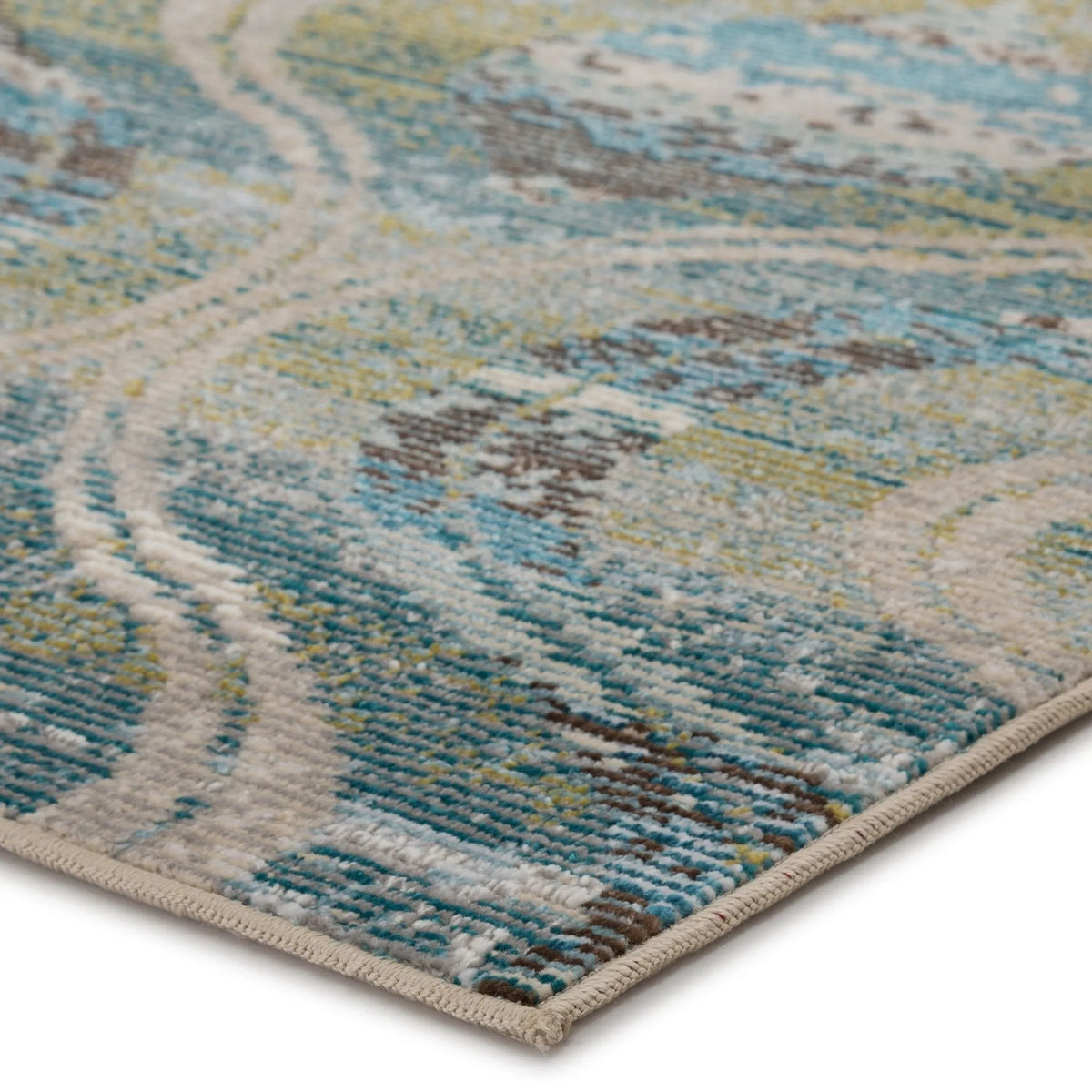 Rhythmik By Nikki Chu Rhn03 Jive Blue/Green Rug - Rug & Home