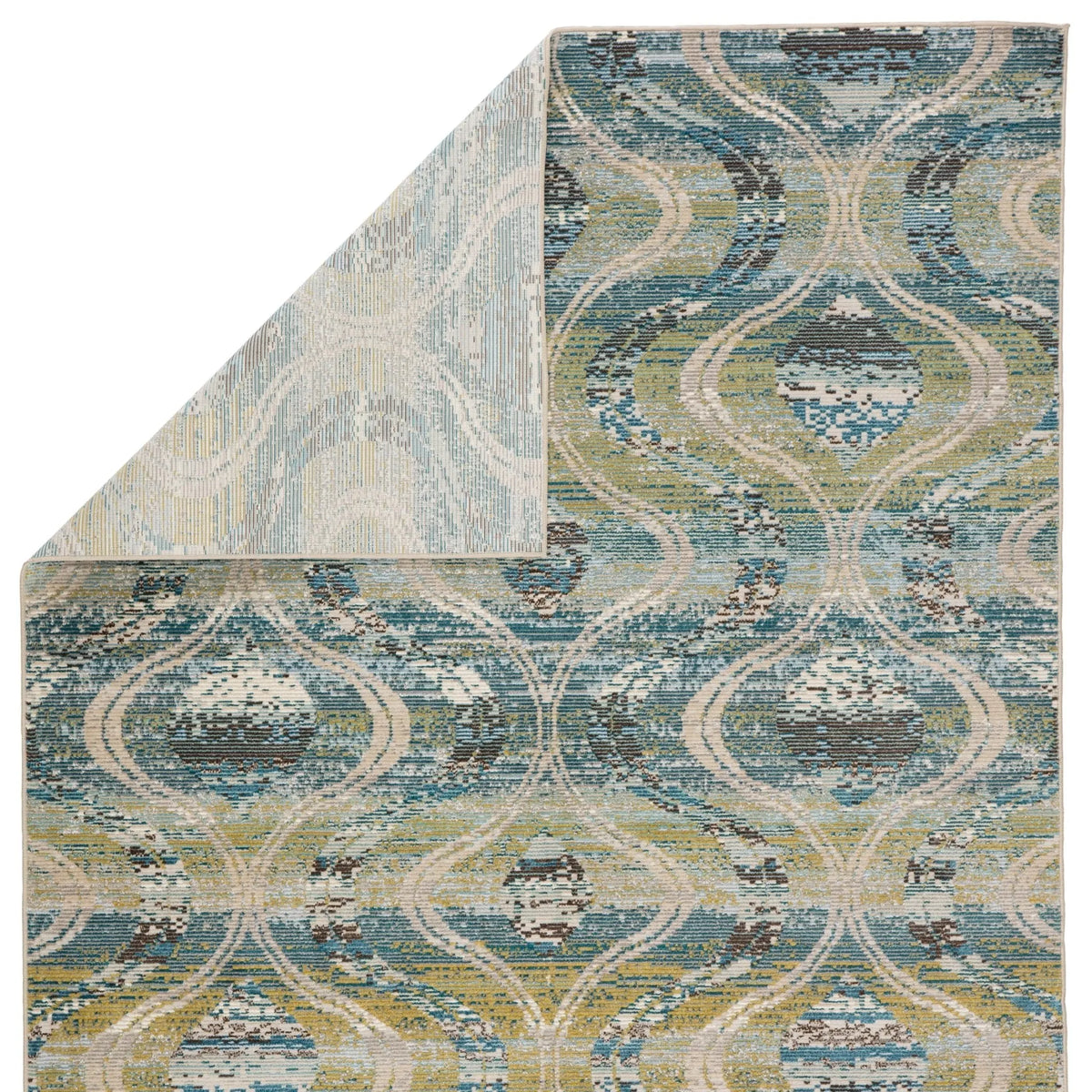 Rhythmik By Nikki Chu Rhn03 Jive Blue/Green Rug - Rug & Home