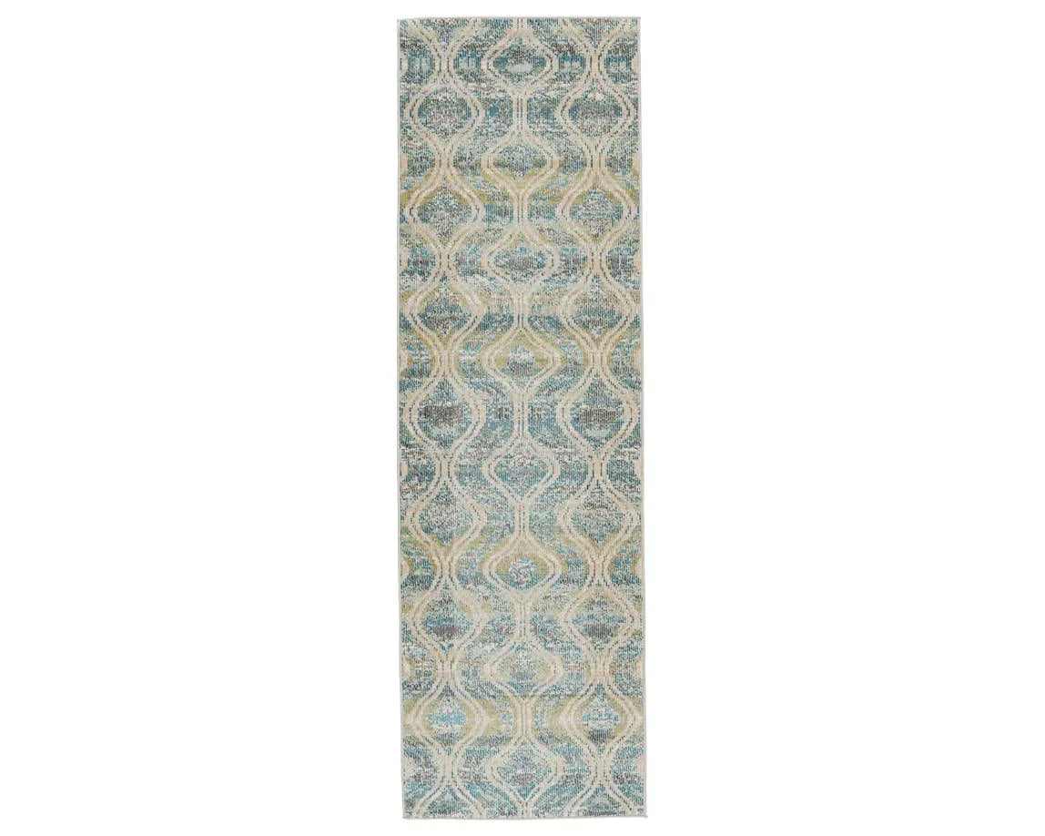 Rhythmik By Nikki Chu RHN03 Jive Blue/Green Rug - Rug & Home