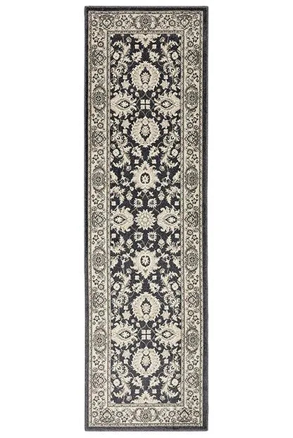 Richmond 117H Charcoal / Ivory Rug - Rug & Home