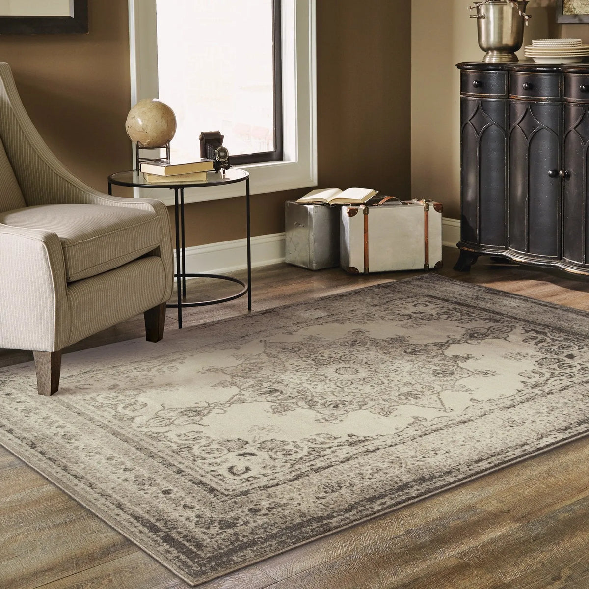 Richmond 1333Y Ivory / Grey Rug - Rug & Home