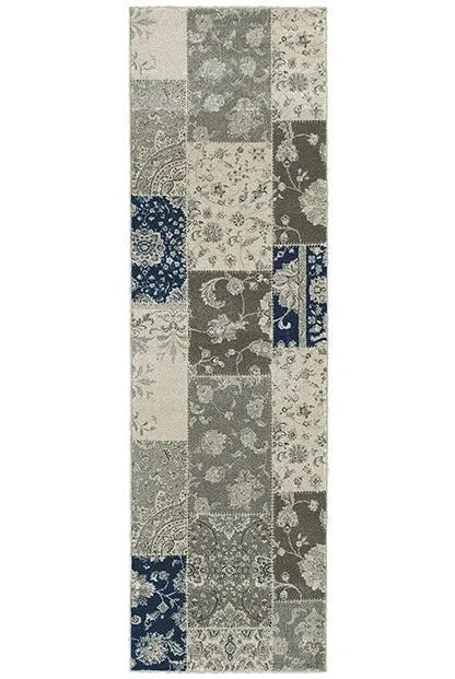 Richmond 1338B Ivory / Grey Rug - Rug & Home