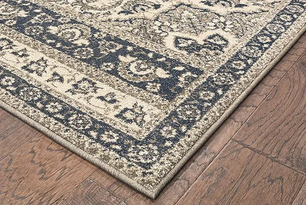 Richmond 5504I Ivory Navy Rug - Rug & Home