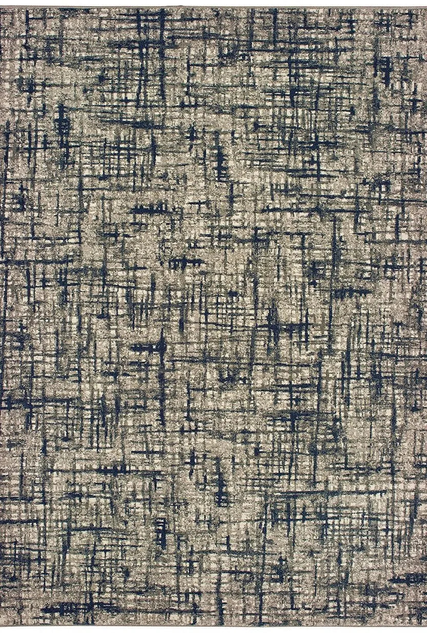 Richmond 802K Grey Navy Rug - Rug & Home