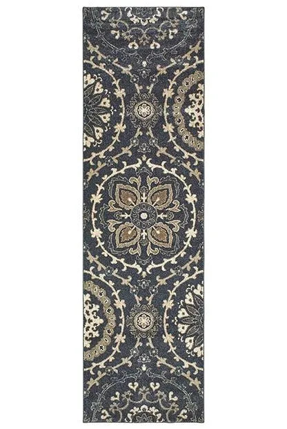 Richmond 8E Navy Ivory Rug - Rug & Home