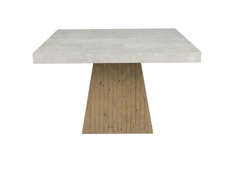 Ridley 47" Square Dining Table Natural/Antique White - Rug & Home