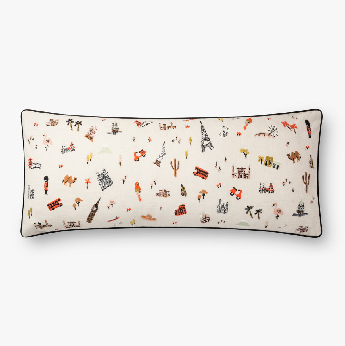 Rifle Paper Co P6012 Ivory/Multi Pillow - Rug & Home