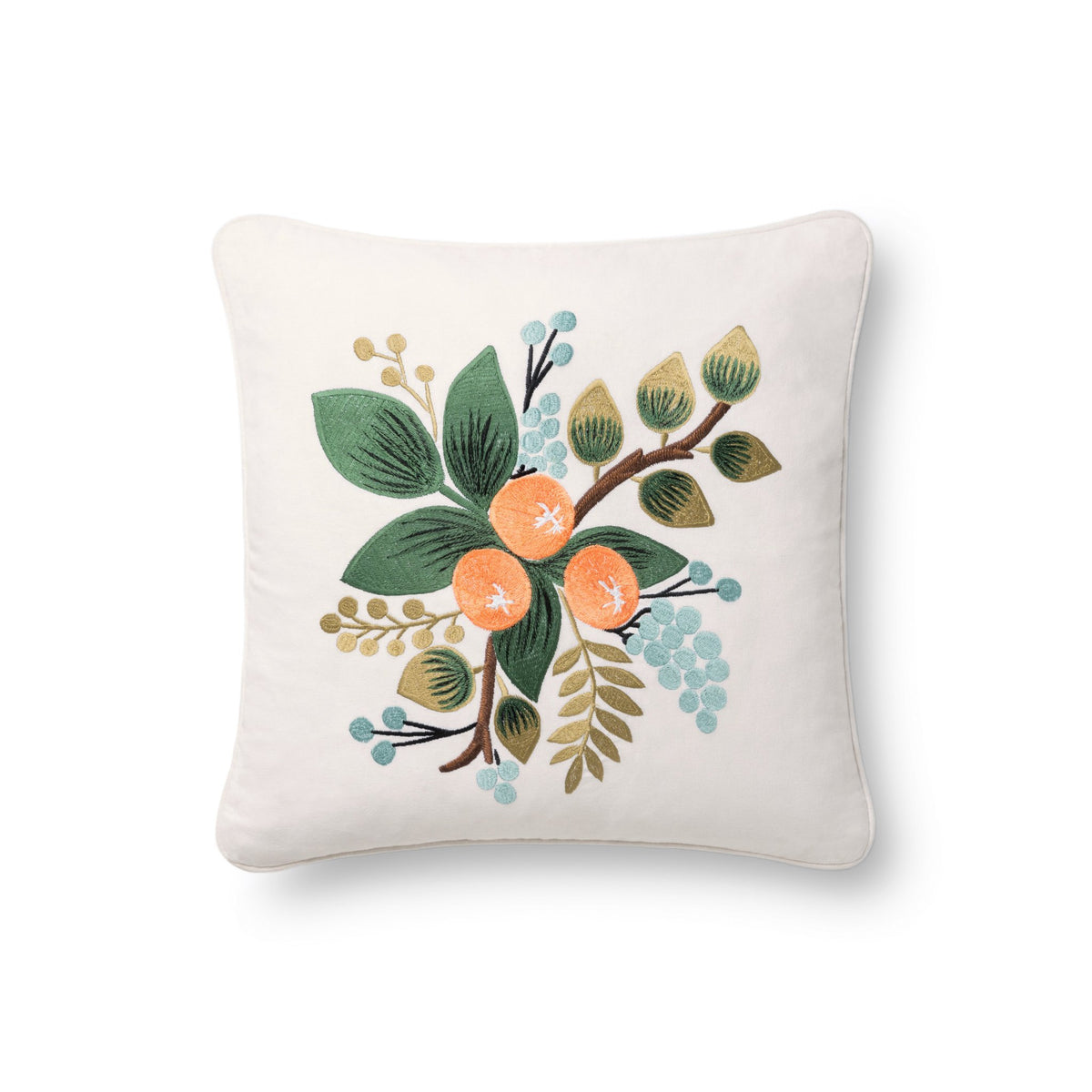 Rifle Paper Co P6036 Orange/Multi Pillow