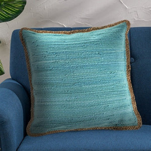 Riley 04648BTQ Blue/Turquoise Pillow - Rug & Home