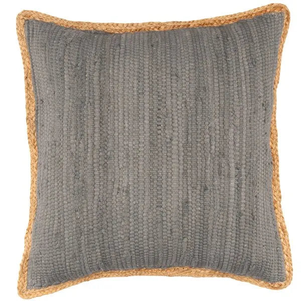 Riley 07281DGY Dark Grey Pillow - Rug & Home