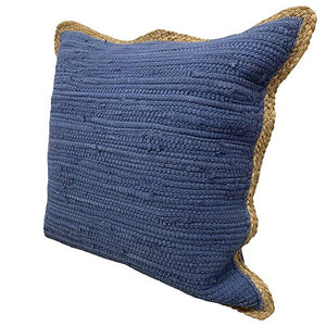 Riley 07282BLU Blue Pillow - Rug & Home