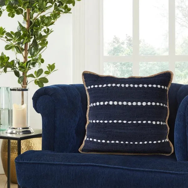 Riley 07828TNV True Navy Pillow - Rug & Home