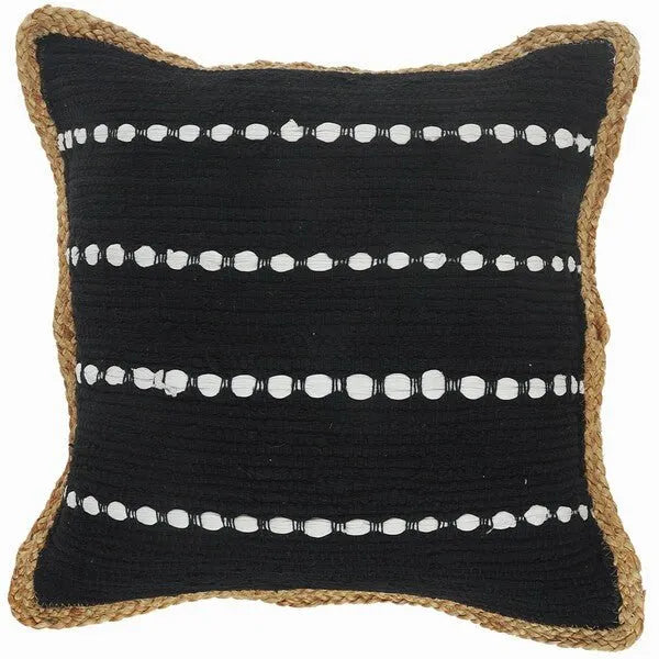 Riley 99494BLK Black Pillow - Rug & Home