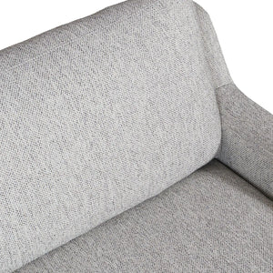 Rivera Small Sofa with English Modern Arm, Point Fabric, Pebble - Rug & Home