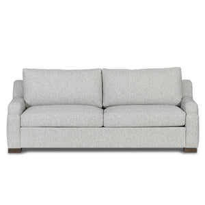 Rivera Small Sofa with English Modern Arm, Point Fabric, Pebble - Rug & Home