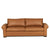 Rivera Small Sofa with Roll Arm, Oste River Leather, Beige - Rug & Home