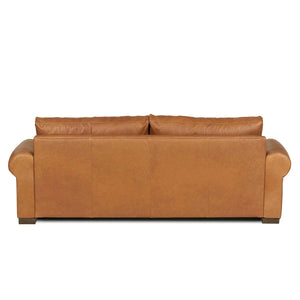 Rivera Small Sofa with Roll Arm, Oste River Leather, Beige - Rug & Home