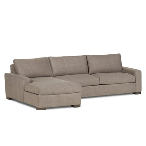 Rivera Sofa w/LAF Chaise, Track Arm, Belucci Fabric, Fossil - Rug & Home