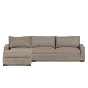 Rivera Sofa w/LAF Chaise, Track Arm, Belucci Fabric, Fossil - Rug & Home