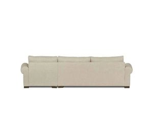 Rivera Sofa W/RAF Chaise, Roll Arm, Presto Fabric, Flax - Rug & Home