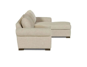 Rivera Sofa W/RAF Chaise, Roll Arm, Presto Fabric, Flax - Rug & Home